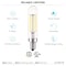 Luxrite T6.5 LED Light Bulbs 5W 60W Equivalent 500LM 5000K Bright White Dimmable E12 Base, 6PK LR21659-6PK - alternate 2